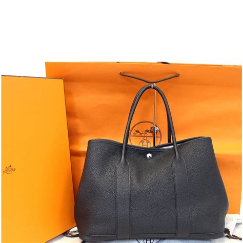 hermes garden tote black|hermes garden party 30 price.